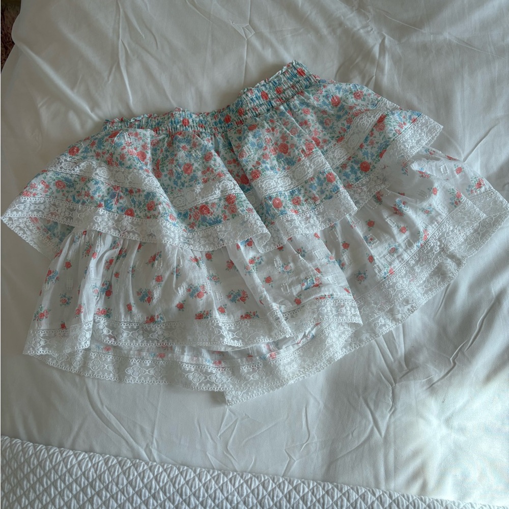 Altar’d State Floral Lace Ruffle Skort - Picture 3 of 4